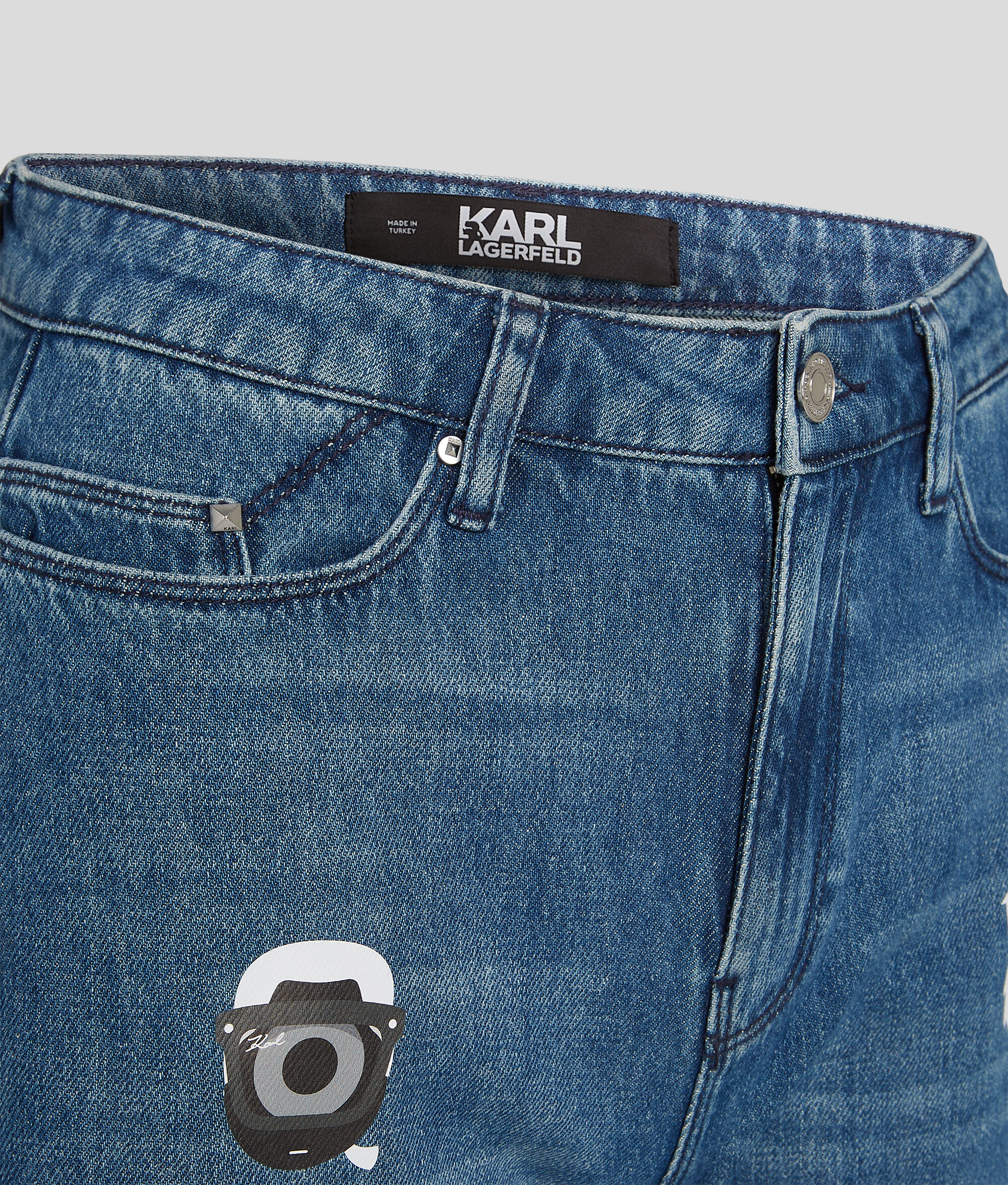 (image for) Cost-Effective KL X Darcel Disappoints Printed Denim Trousers